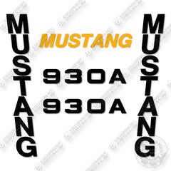Fits Mustang 930A Decal Kit Skid Steer Loader
