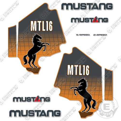 Fits Mustang MTL16 Decal Kit Track Loader (2002-2007)