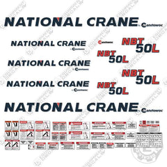 National Crane NBT 50L Decal Kit