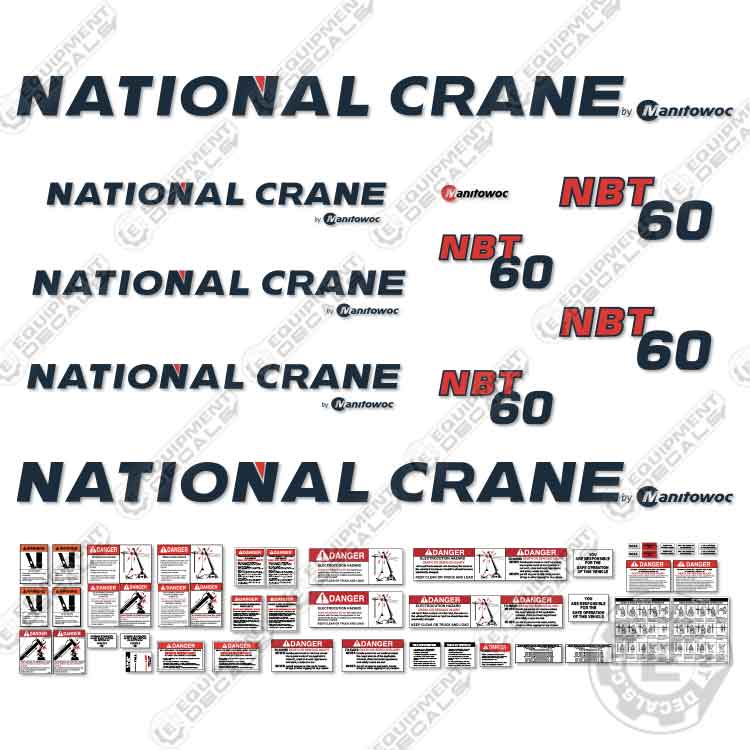 National Crane NBT 60 Decal Kit