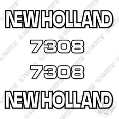 Fits New Holland 7308 Decal Kit Front End Loader