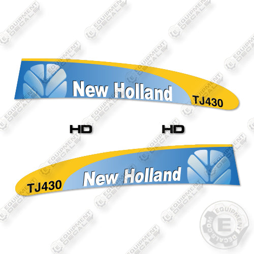 New Holland TJ430 Decal Kit Tractor - New Style- Aftermarket Kit