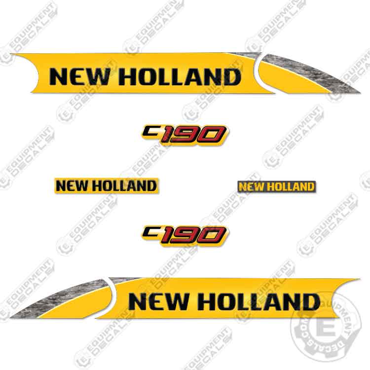 Fits New Holland C190 Decal Kit Skid Steer