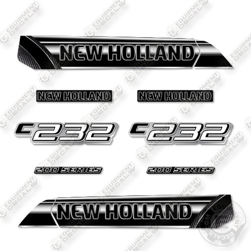 Fits New Holland C232 Decal Kit Compact Track Loader - Custom Midnight