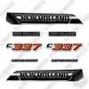Image of Fits New Holland C337 Decal Kit Compact Track Loader - Custom Midnight Orange