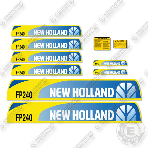New Holland FP240 Decal Kit Forage Harvester-  Aftermarket Kit