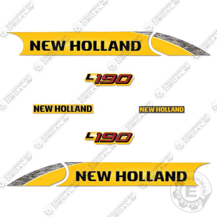 Fits New Holland L190 Decal Kit Skid Steer