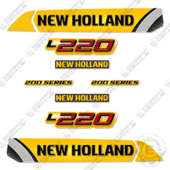 Fits New Holland L220 Decal Kit Skid Steer