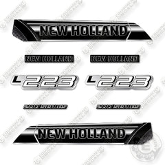 Fits New Holland L223 Decal Kit Skid Steer- Custom Midnight