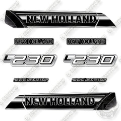Fits New Holland L230 Decal Kit Skid Steer- Custom Midnight