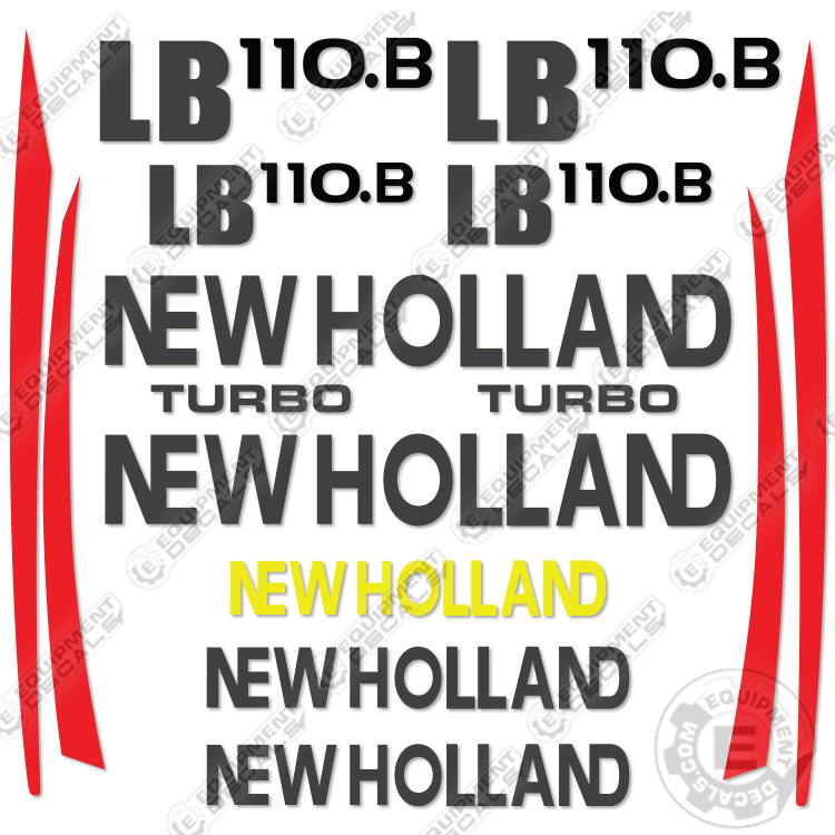 Fits New Holland LB 110.B Decal Kit Backhoe Loader