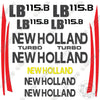 Image of Fits New Holland LB 115.B Decal Kit Backhoe Loader