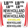 Image of Fits New Holland LB 115 Decal Kit Backhoe Loader