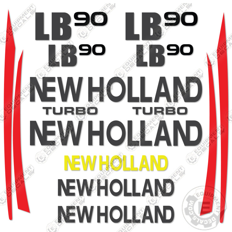 Fits New Holland LB 90 Decal Kit Backhoe Loader