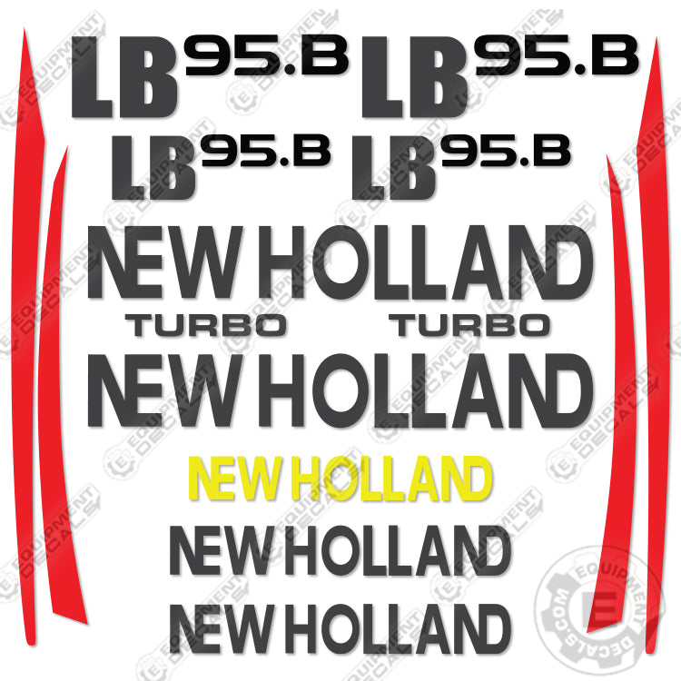 Fits New Holland LB 95.B Decal Kit Backhoe Loader
