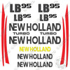 Image of Fits New Holland LB 95 Decal Kit Backhoe Loader