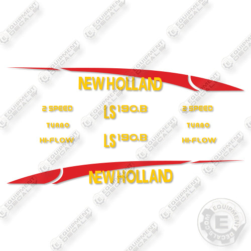 New Holland LS190.B Decal Kit Skid Steer Loader- Aftermarket Kit