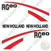 Image of New Holland RG80 Decal Kit Motor Grader-  Aftermarket Kit