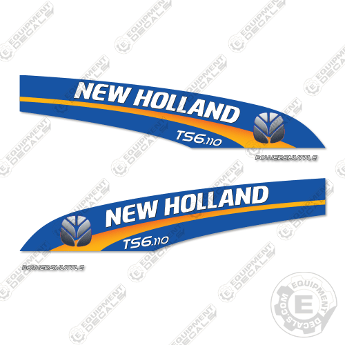 Fits New Holland TS6.110 Decal Kit Tractor - BLUE BACKGROUND