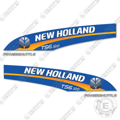Fits New Holland TS6.120 Decal Kit Tractor - BLUE BACKGROUND