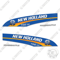 Fits New Holland TS6.130 Decal Kit Tractor - BLUE BACKGROUND
