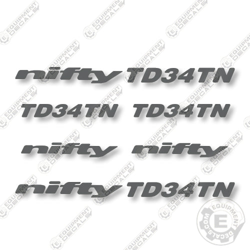 Nifty TD34TN Decal Kit Lift - Aftermarket Kit