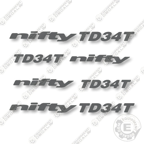 Nifty TD34T Decal Kit Lift - Aftermarket Kit