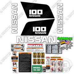 Fits Nissan 100 Decal Kit Forklift - F04D45HV