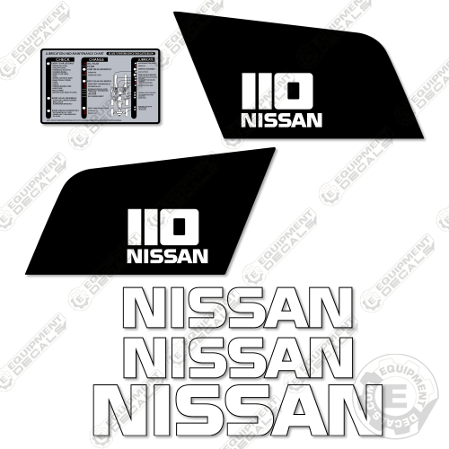 Fits Nissan 110 Decal Kit Forklift - F04 Series