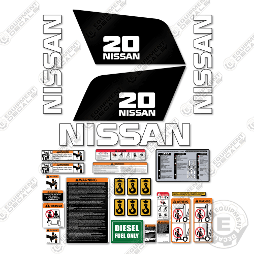 Fits Nissan 20 Decal Kit Forklift - CUSTOM