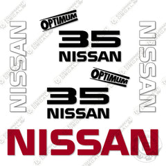 Fits Nissan 35 Optimum Decal Kit Forklift