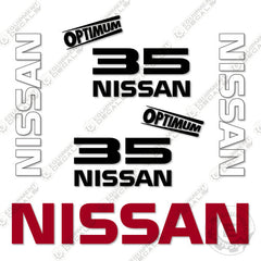 Fits Nissan CPJ01A18PV Decal Kit Forklift