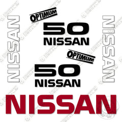 Fits Nissan 50 Optimum Decal Kit Forklift