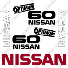 Fits Nissan 60 Optimum Decal Kit Forklift