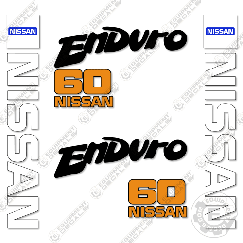 Fits Nissan 60 Enduro Decal kit Forklift