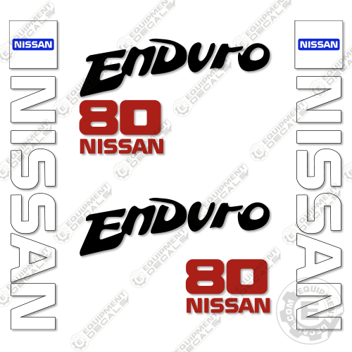 Fits Nissan 80 Enduro Decal kit Forklift