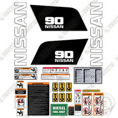 Fits Nissan 90 Decal Kit Forklift - F04D40H