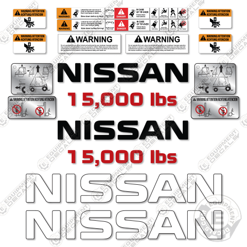 Nissan DF05N70 Decal Kit Forklift - Aftermarket Kit