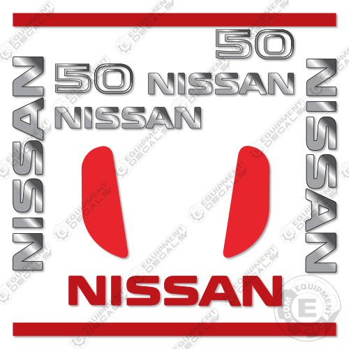 Fits Nissan map1f2a25lv Decal Kit Forklift