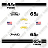 Image of Fits NorAm 65E Decal Kit Motor Grader - Black Version!