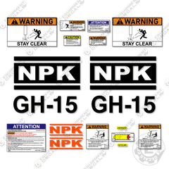 Fits NPK GH-15 Decal Kit Hammer