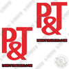 Image of P & T Trailer Logo Decal Kit Trailer -Aftermarket Kit
