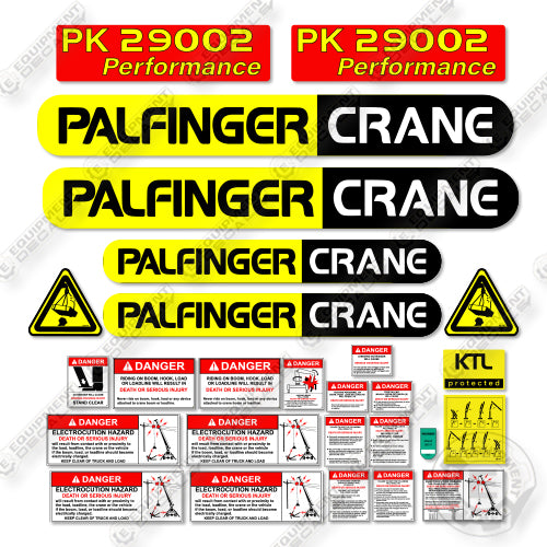 Palfinger PK29002 Decal Kit Crane- Aftermarket Kit