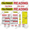 Image of Palfinger PSC3216 Reading Decal Kit Crane- Aftermarket Kit