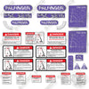 Image of Palfinger PSC3216 Decal Kit Crane- Custom Purple and Silver - Aftermarket Kit