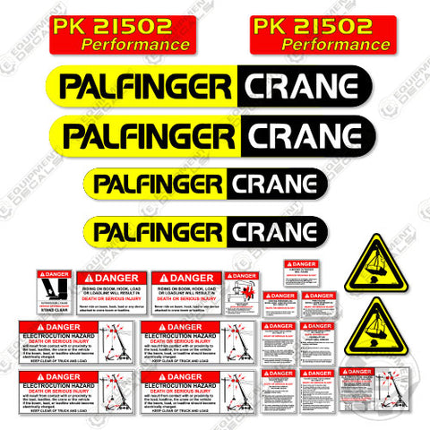 Fits Palfinger PK21502 Decal Kit Crane Truck