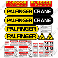 Fits Palfinger PK60002 Decal Kit Crane Truck