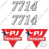 Image of Fits PJ Trailers 7714 Decal Kit Trailer