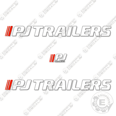 Fits PJ Trailer Decal Kit Trailer 44" Logos