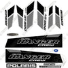 Image of Fits Polaris Ranger 900-6 EFI Crew Decal Kit UTV - Back